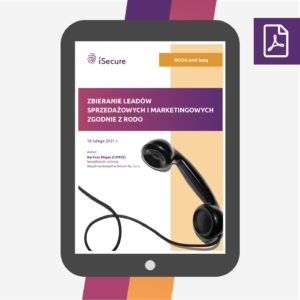 (eBook) Zbieranie leadów sprzedażowych i marketingowych zgodnie z RODO