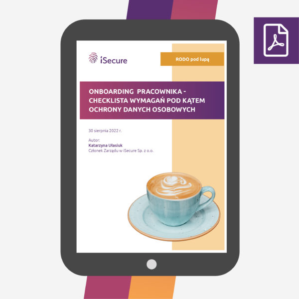 (ebook) Onboarding pracownika – checklista wymagań pod kątem ochrony danych osobowych