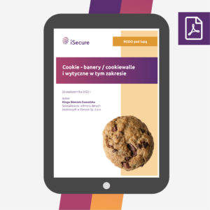 (ebook) Cookie - banery / cookiewalle i wytyczne w tym zakresie