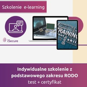 (szkolenie e-learning) Indywidualne szkolenie z podstawowego zakresu RODO