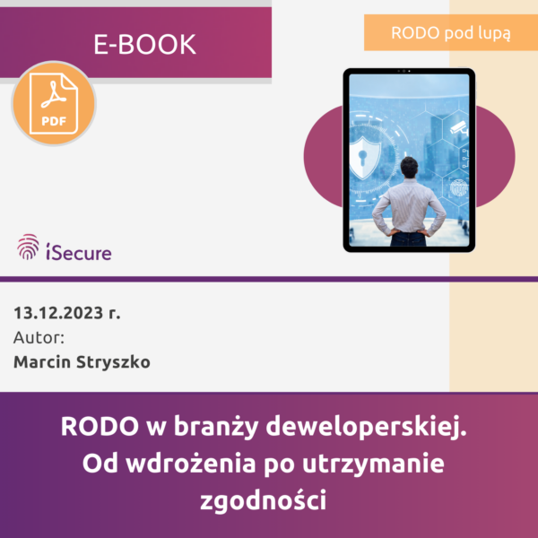(eBook) RODO w branży deweloperskiej. Od wdrożenia po utrzymanie zgodności